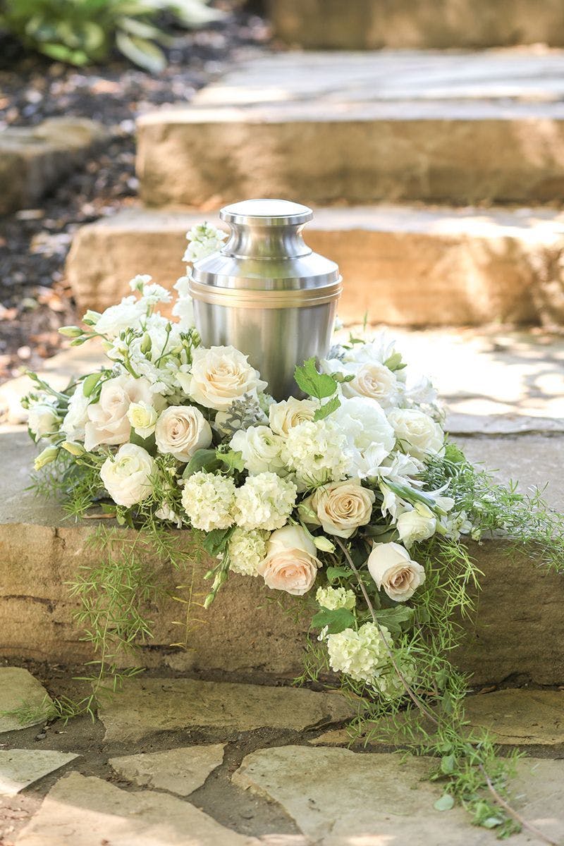 Serenity Urn or Photo Arrangement Bloomwoods Flowers Columbus GA