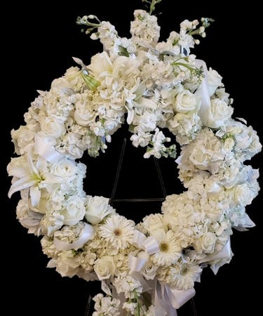 White Serenity Wreath