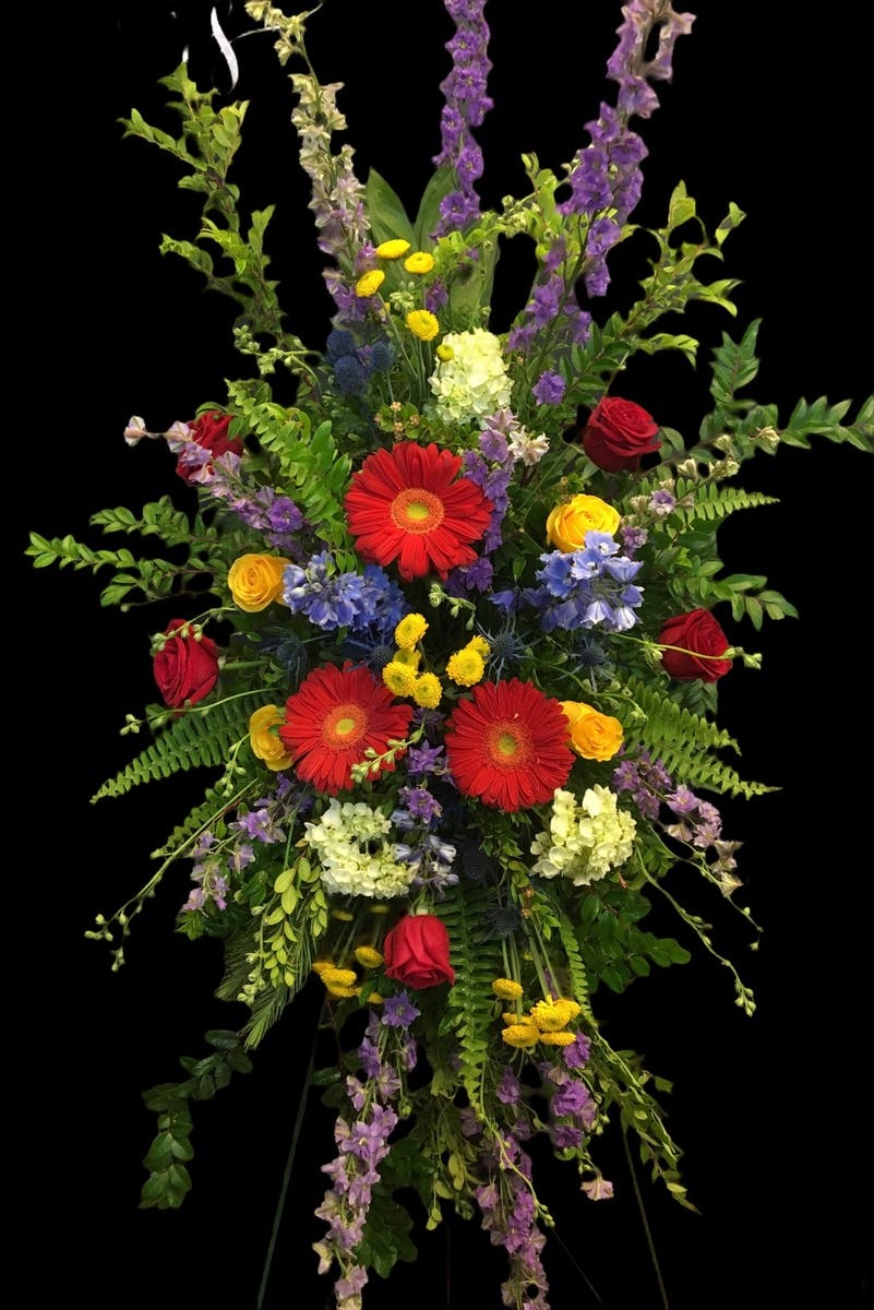 Ray of Light Funeral Spray Bloomwoods Florist Columbus GA